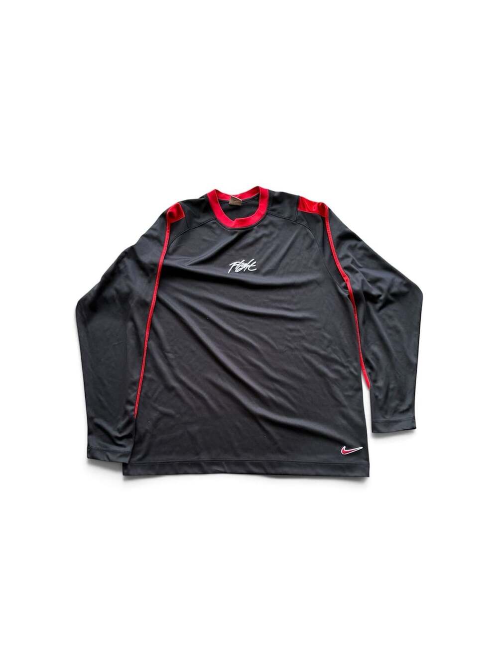 Vintage Nike Flight Black And Red Long Sleeve Shirt